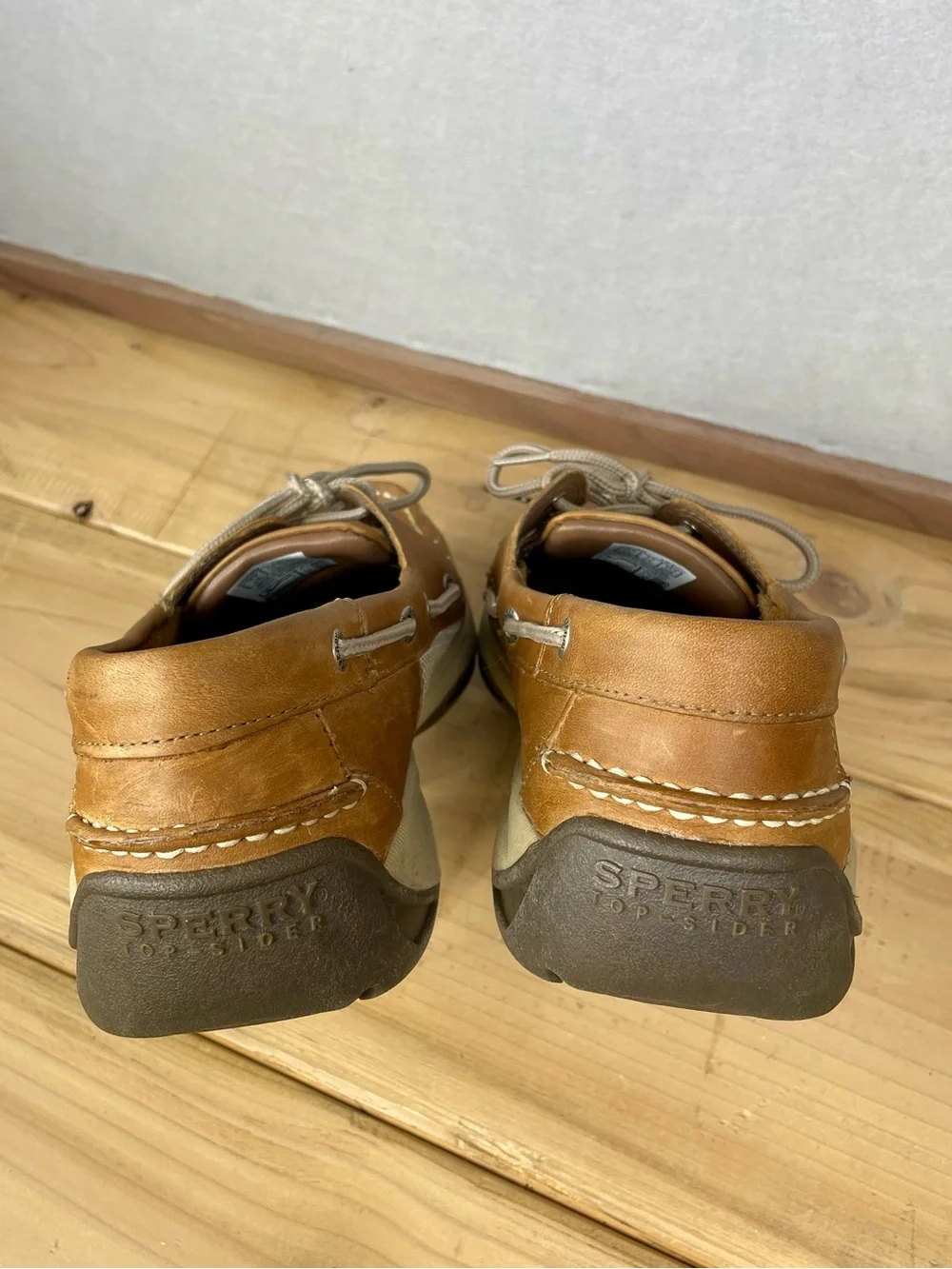 Sperry Top-Sider Intrepid Mens 10 Tan Leather Boat Shoes